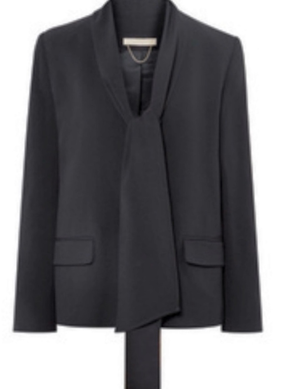 Vanessa Bruno Black Tie-Neck Blazer